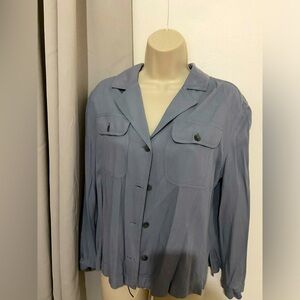 Grey/blue button down shirt. Brand new with tags